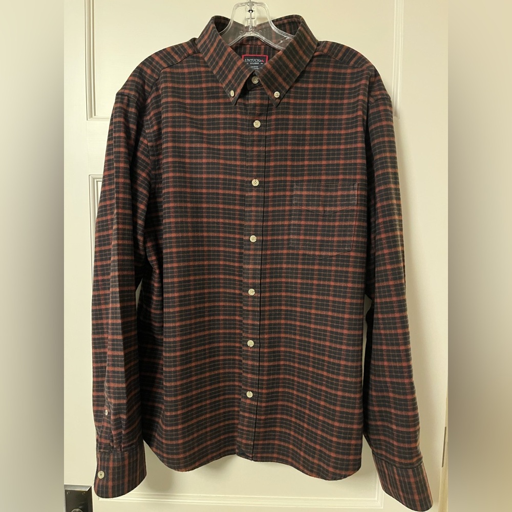 UNTUCKit | Men's Flannel Button Down Shirt | XL | Martino